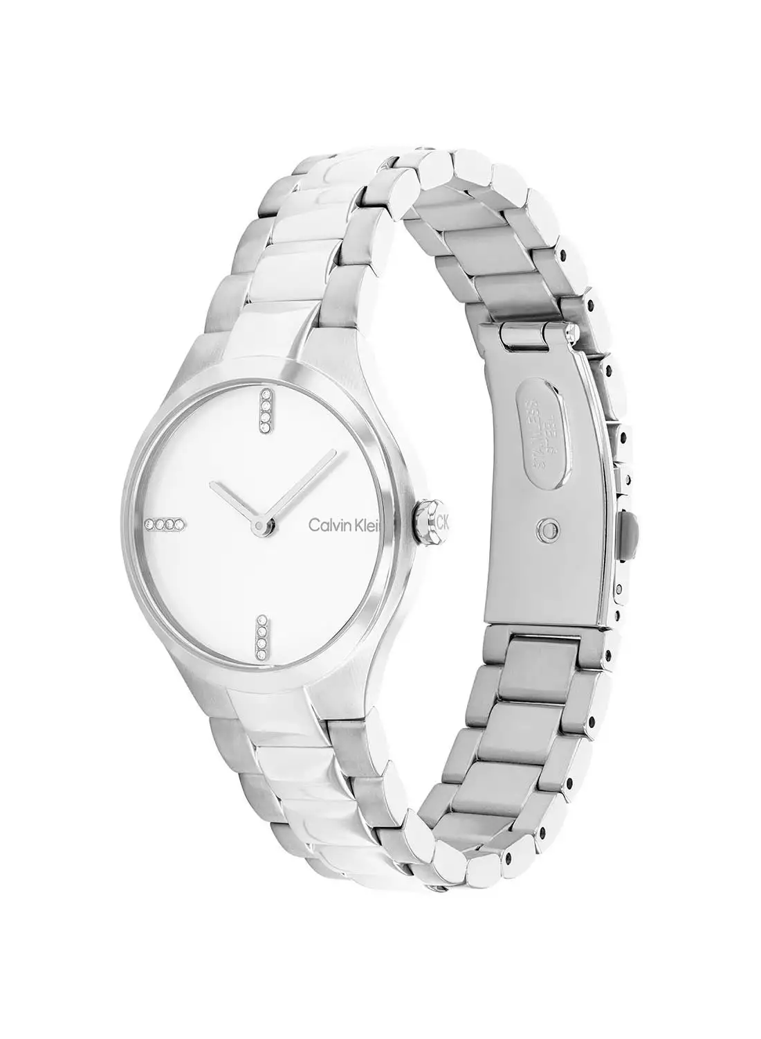 CALVIN KLEIN Women's Analog Round Shape Stainless Steel Wrist Watch 25200332 - 30 Mm