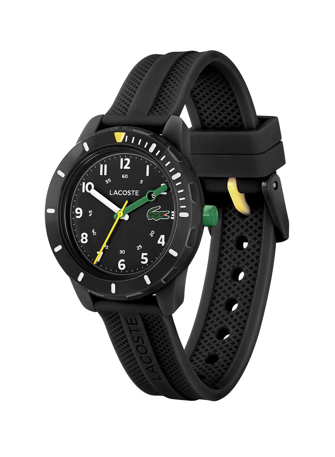 LACOSTE Kids Unisex Analog Round Shape Silicone Wrist Watch 2030052 - 34.5 Mm