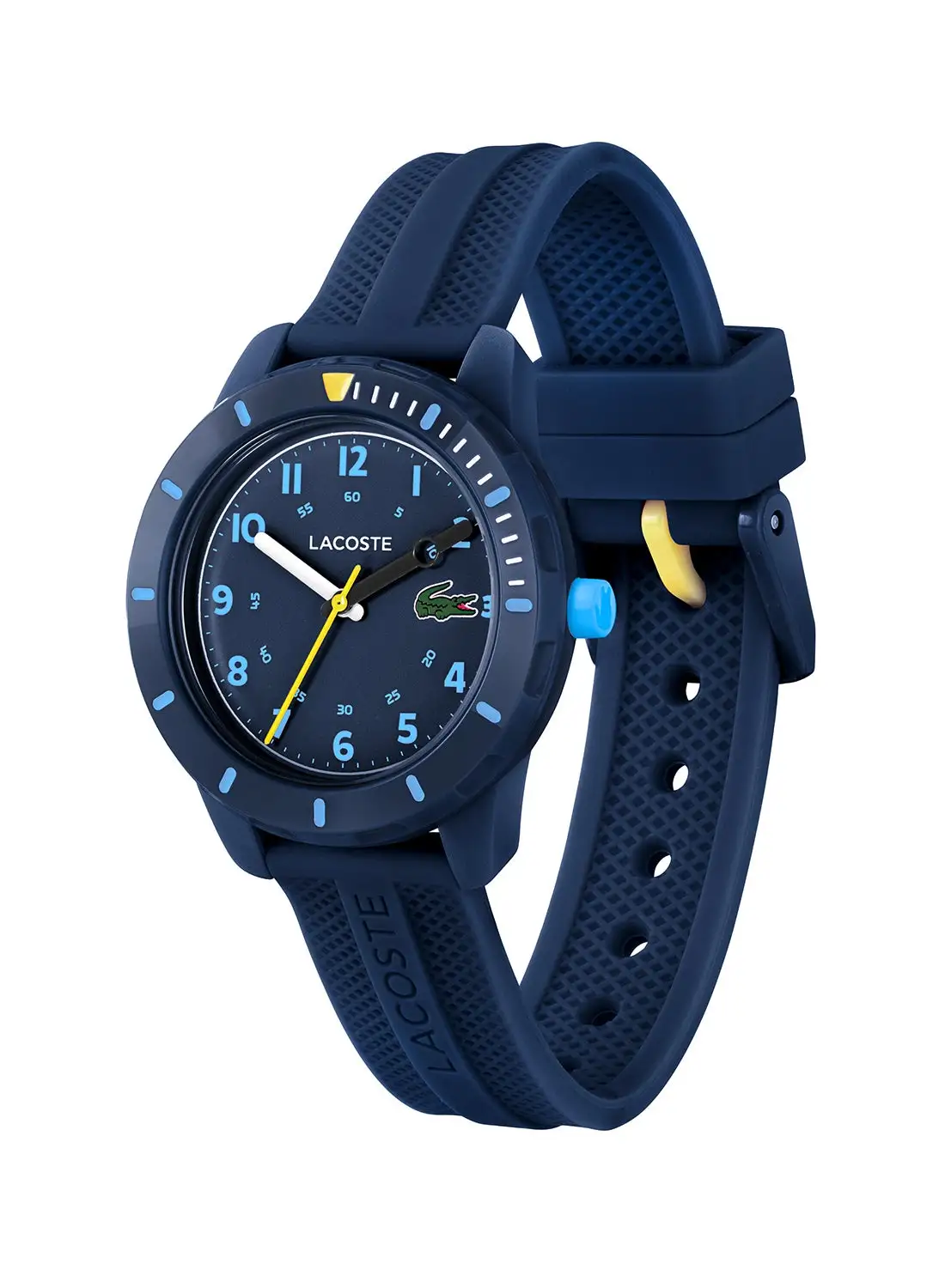 LACOSTE Kids Unisex Analog Round Shape Silicone Wrist Watch 2030053 - 34.5 Mm