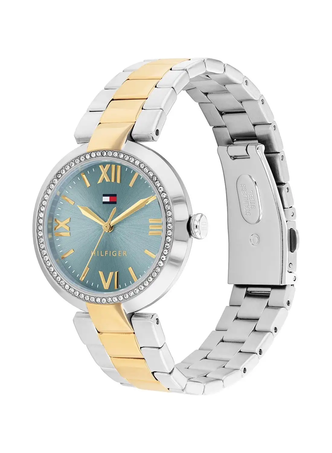 TOMMY HILFIGER Women's Analog Round Shape Stainless Steel Wrist Watch 1782680 - 34 Mm