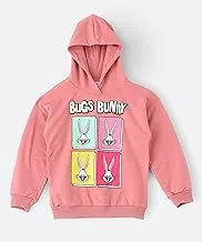 Looney Tunes Tweety Hooded Sweatshirt for Senior Girls - Pink, 8-9 Year