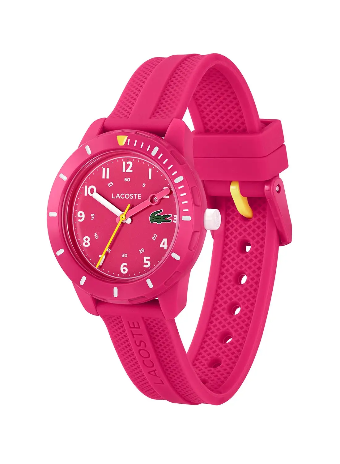 LACOSTE Kids Unisex Analog Round Shape Silicone Wrist Watch 2030054 - 34.5 Mm