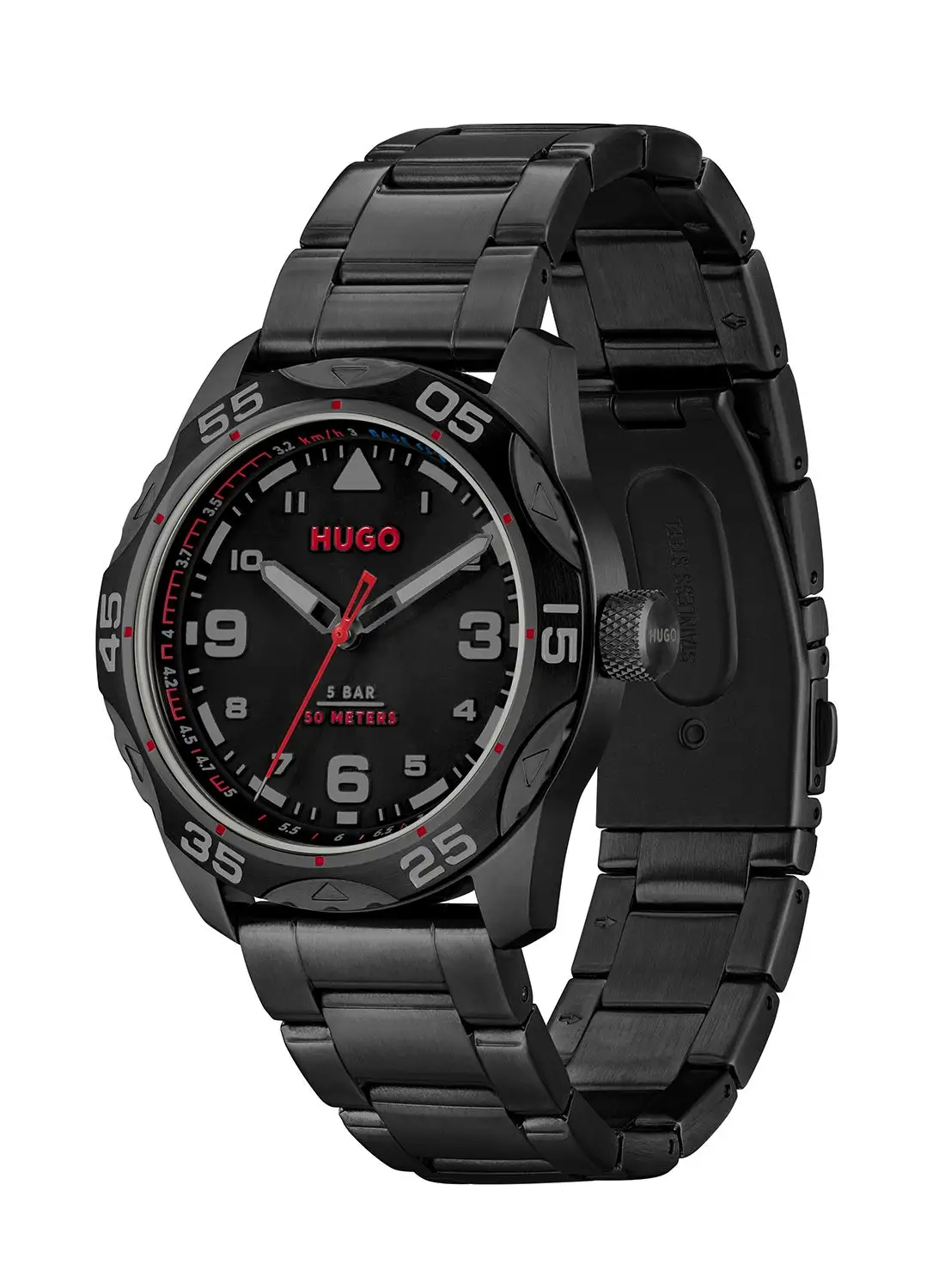 HUGO BOSS Men's Analog Round Shape Stainless Steel Wrist Watch 1530333 - 42 Mm