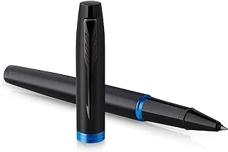 قلم باركر IM Vibrant Rings باللون الأزرق الداكن F قلم الكرة الدوارة