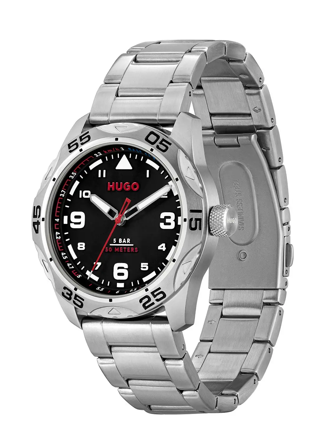 HUGO BOSS Men's Analog Round Shape Stainless Steel Wrist Watch 1530332 - 42 Mm