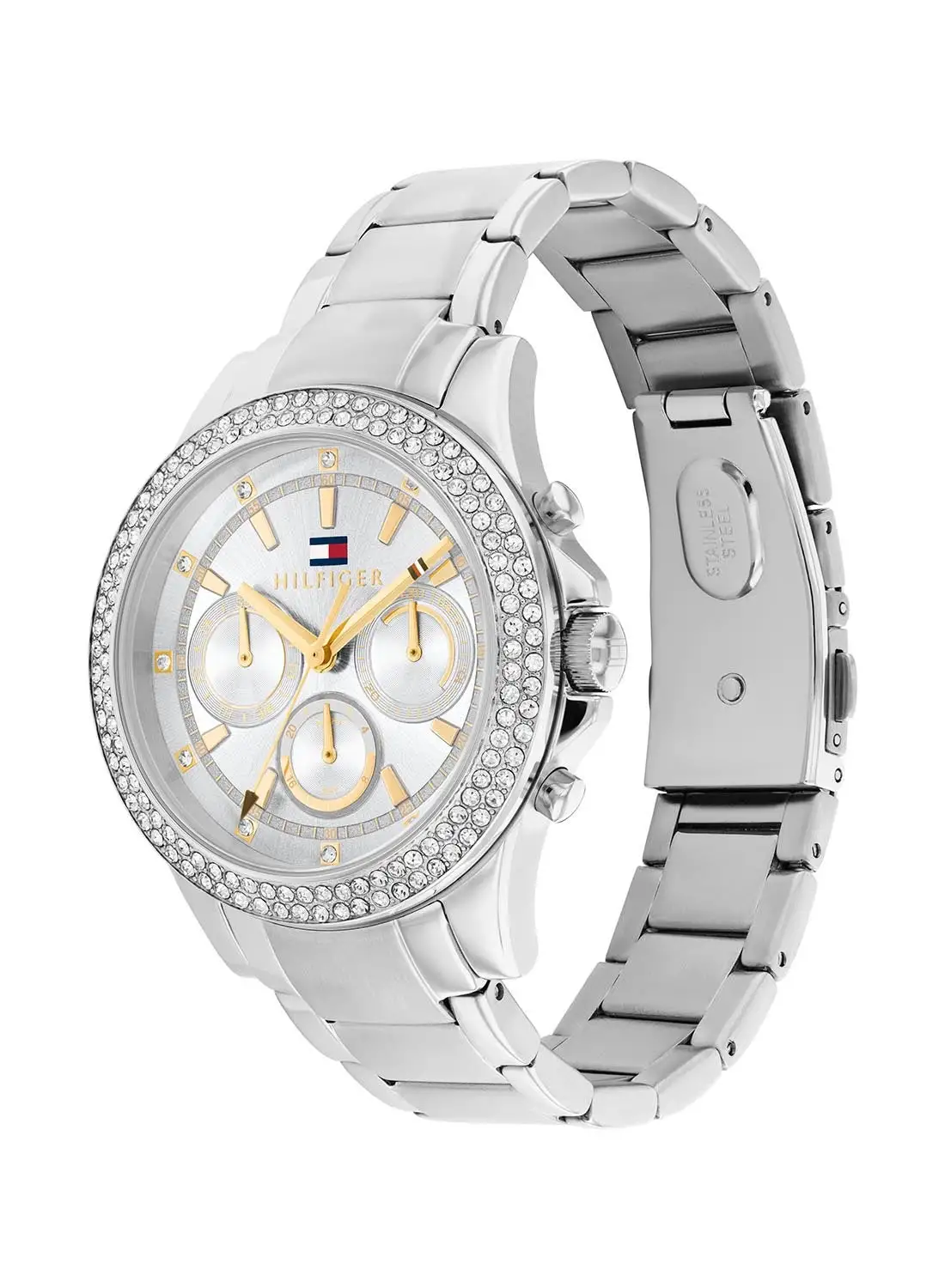 TOMMY HILFIGER Women's Analog Round Shape Stainless Steel Wrist Watch 1782677 - 38 Mm
