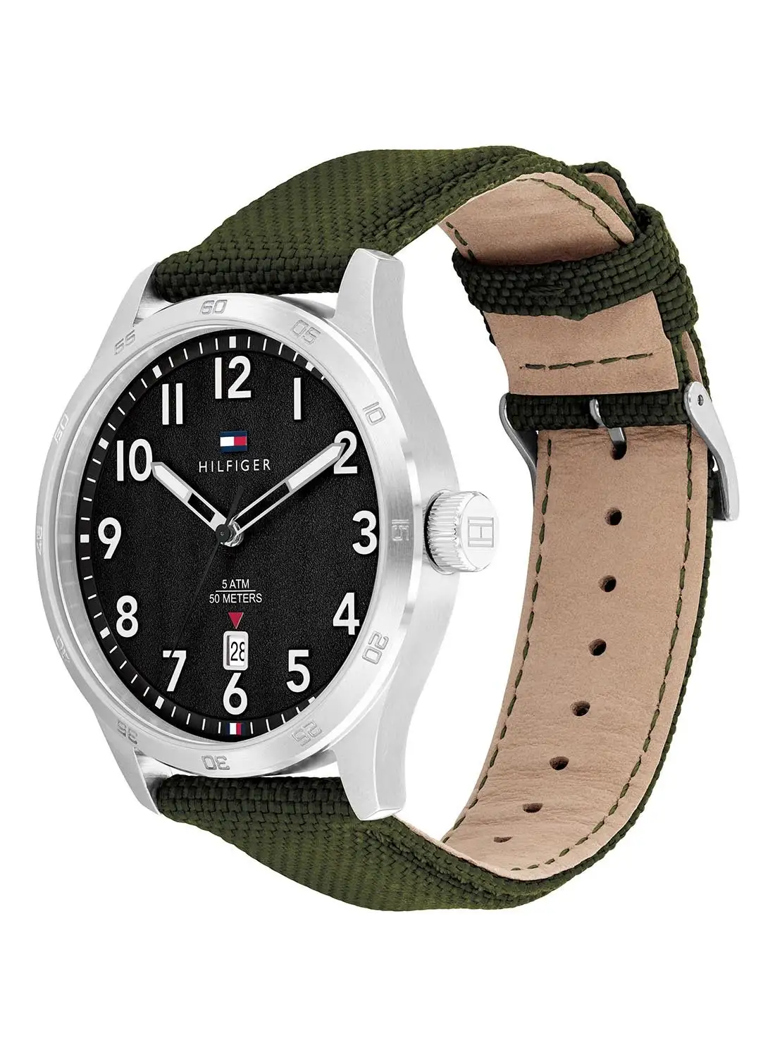 TOMMY HILFIGER Men's Analog Round Shape Wrist Watch 1710593 - 43 Mm