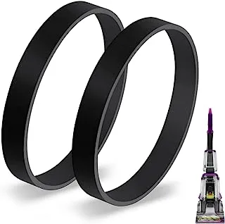 JEDELEOS Replacement Belts for Bissell 2910, 2987, 2806 PowerForce PowerBrush and TurboClean PowerBrush Lightweight Pet Carpet Cleaner, Flat Pump Belt, Replace Parts 1606428 (Pack of 2)