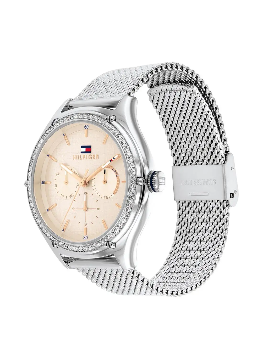 TOMMY HILFIGER Women's Analog Round Shape Stainless Steel Wrist Watch 1782654 - 41 Mm