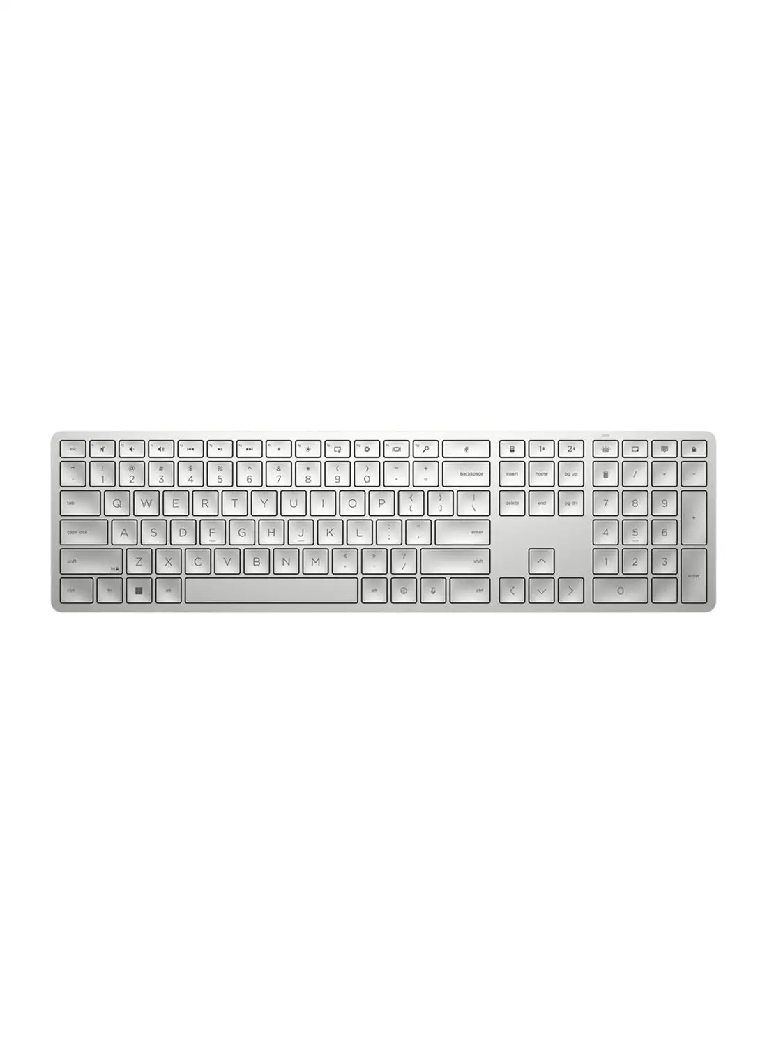 HP 970 Programmable Wireless Keyboard Arab White