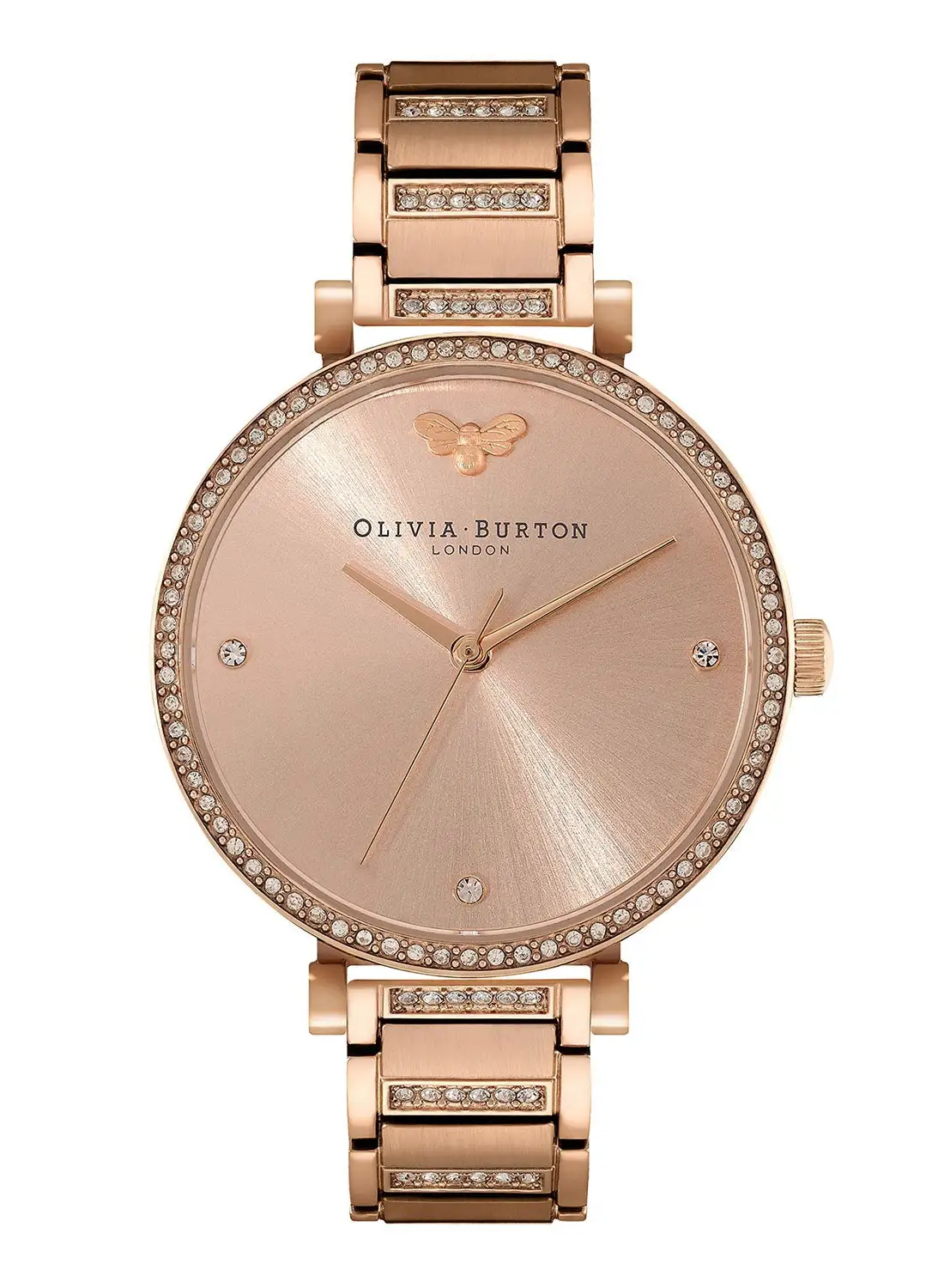 OLIVIA BURTON Women's Analog Round Shape Stainless Steel Wrist Watch 24000003 - 32 Mm
