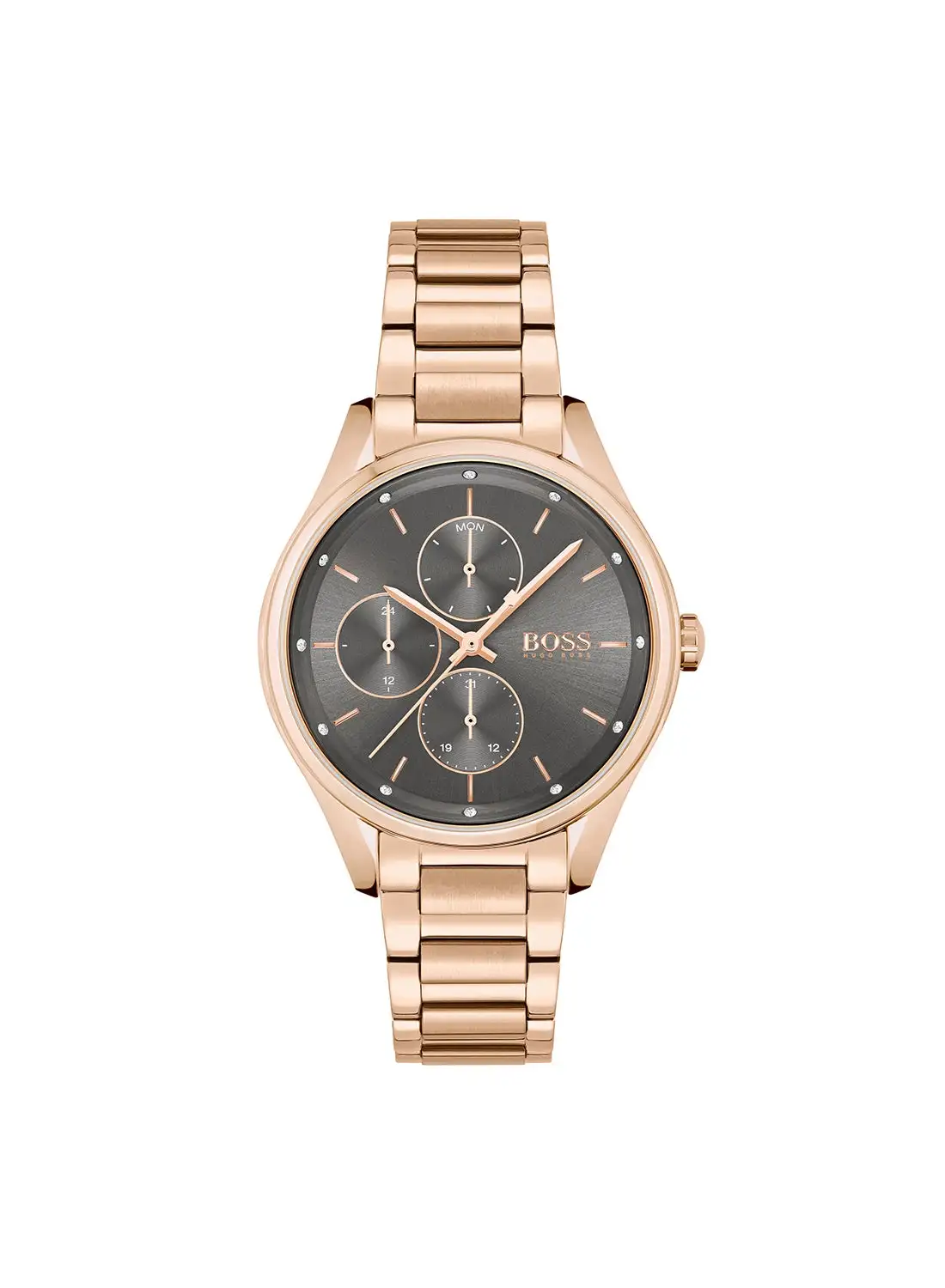 HUGO BOSS Women's Analog Round Shape Stainless Steel Wrist Watch 1502603 - 36 Mm