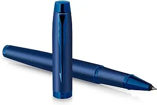 Parker® IM قلم حبر جاف، رأس رفيع، 0.5 مم، أسطوانة زرقاء أحادية اللون، حبر أسود
