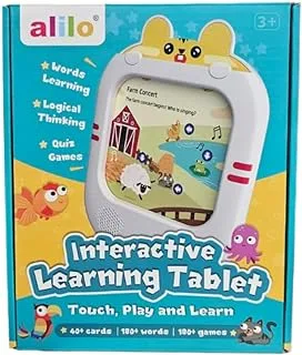 أليلو - لوح تعلم التفكير المنطقي، س1 | 10 ألعاب تعليمية للأطفال - الحروف الأبجدية والأرقام والتهجئة وآمنة وممتعة والتطوير المبكر | 3+