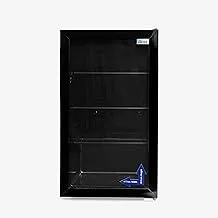 Ogen Refrigerator 94 Liter,3.3 Cubic Feet,Single Door,Electronic Control,Black Glass - UR1DGK94