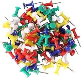 Lawazim Colored Push Pins - Assorted Colors Decorative Bulletin Board Tacks with Sharp Point and Secure Grip for Office and School Projects - Craft DIY Projects Scrapbooking and Classroom Activities