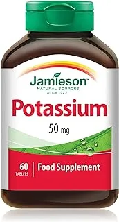 Jamieson Vitamins 50 mg Potassium 60 Tablets