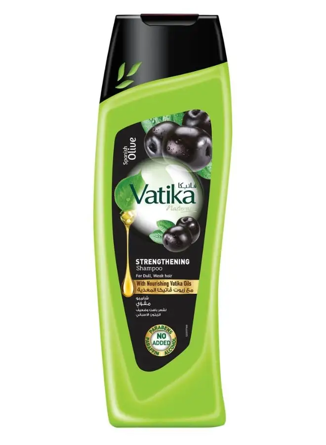 Dabur Spanish Olive Strengthening Shampoo For Dull And Weak Hair 200ml