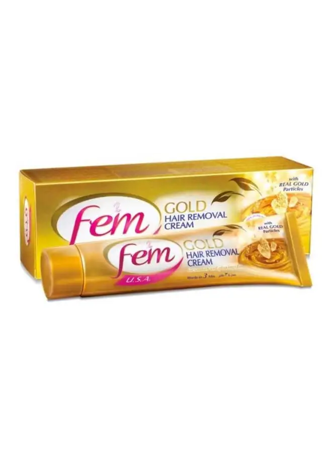 fem Hair Removal Cream With Real Gold Particles 110grams