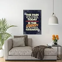 Canvas Wall Art, Abstract Framed Portrait of Motivational Poster 90x60cm