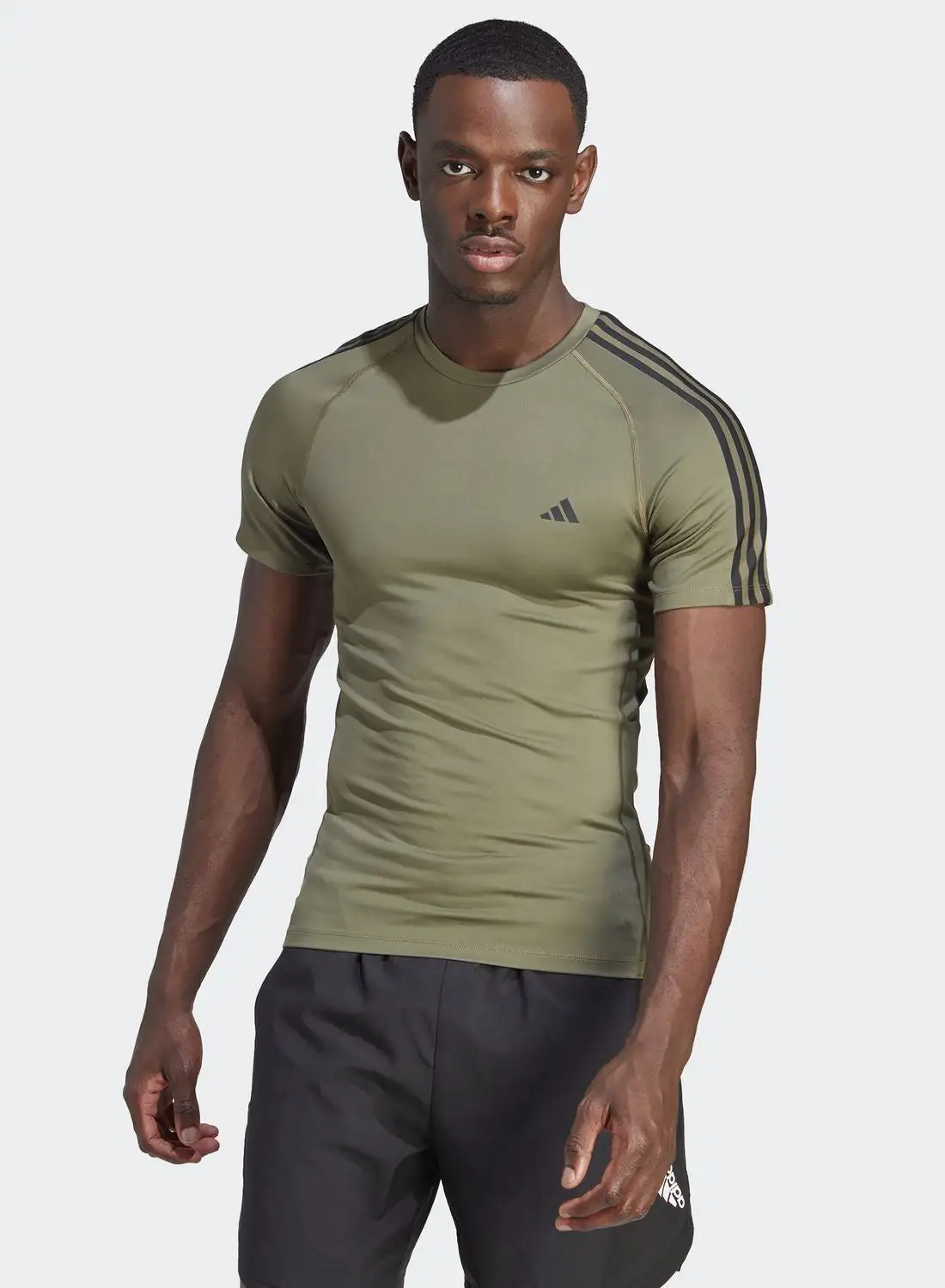 Adidas Techfit 3-Stripes Training T-Shirt