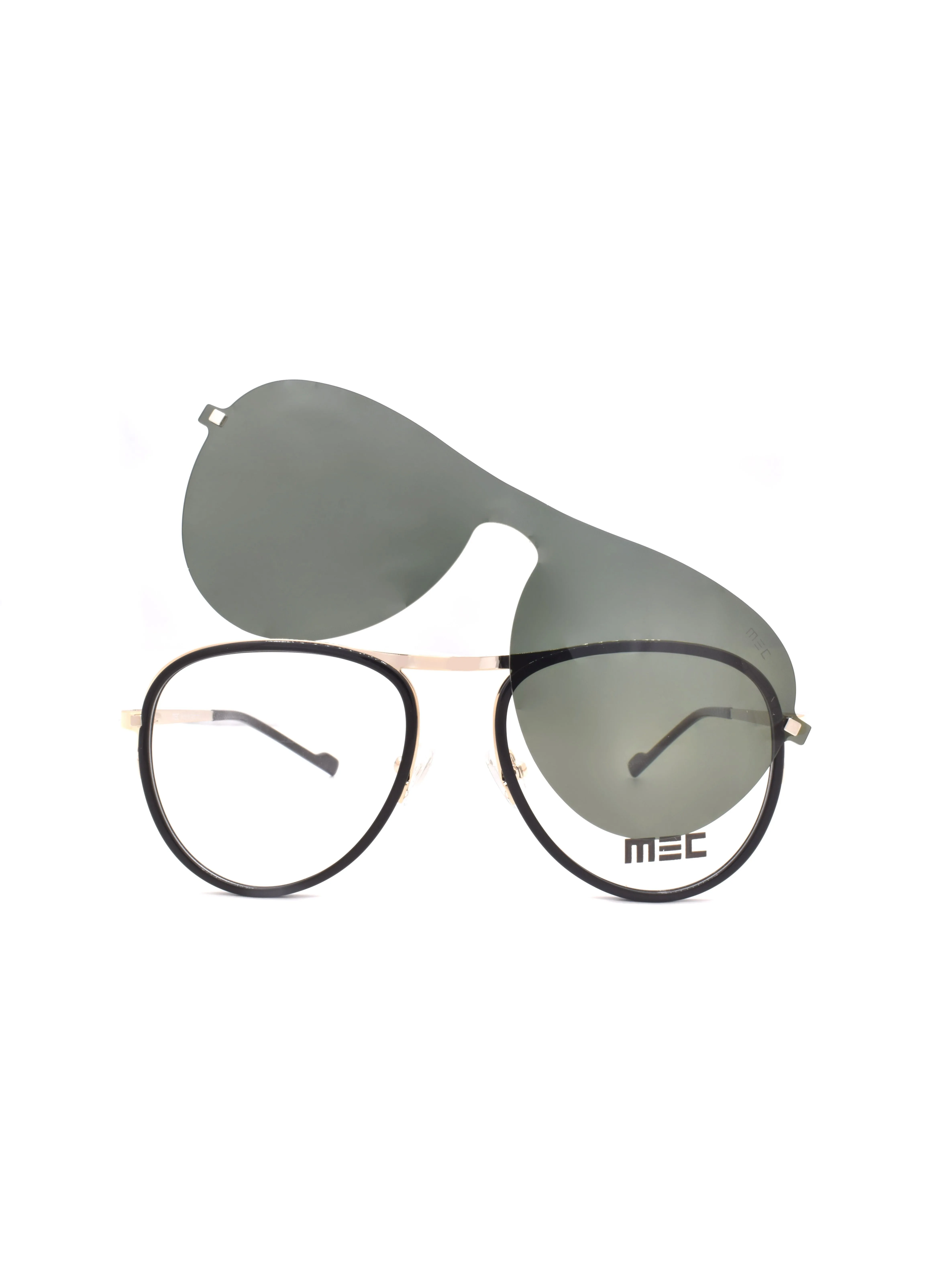 MEC Aviator Shape Clip On Sunglasses 69967-C2