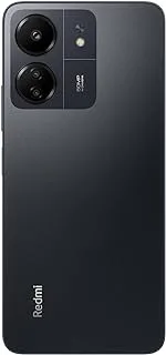 هاتف Redmi 13C ثنائي الشريحة بلون أسود منتصف الليل وذاكرة وصول عشوائي (RAM) سعة 8 جيجابايت وذاكرة داخلية 256 جيجابايت ويدعم تقنية 4G - الإصدار العالمي