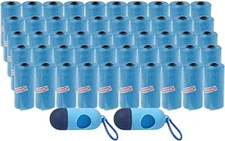 Star Babies - Scented Bag Roll - Pack of 50/750 Bags w/ 2 Dispenser - Blue