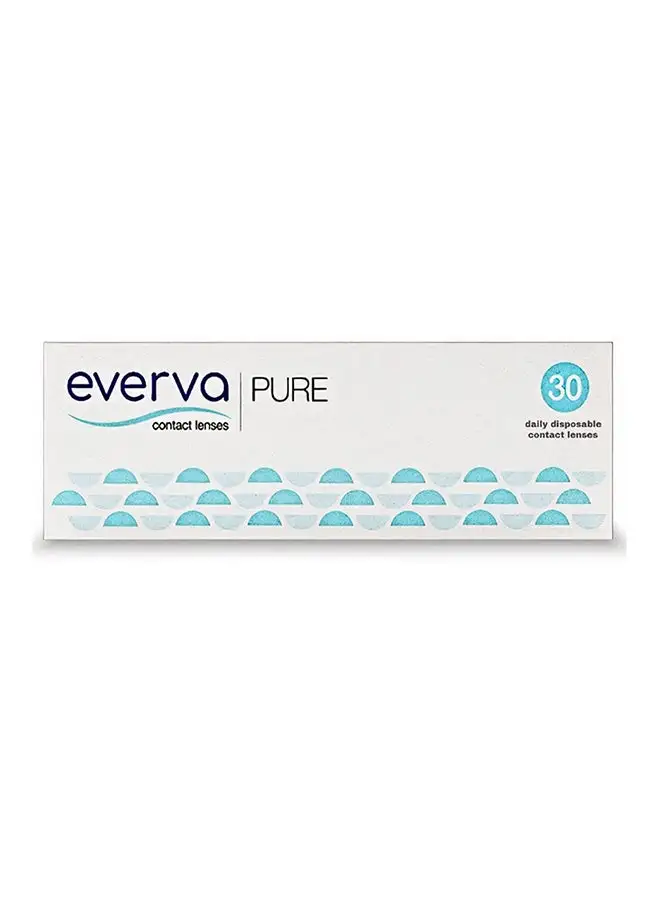 everva Pure - Daily Disposable Pack Clear Contact Lenses - Pack of 30