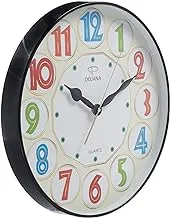 Dojana Wall Clock, Black, DWG323