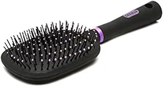 Cecilia Large Square Hair Brush Black/Purple