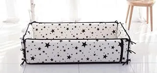 Sobble Star Print 3D Mesh Bumper Bed, Black/White