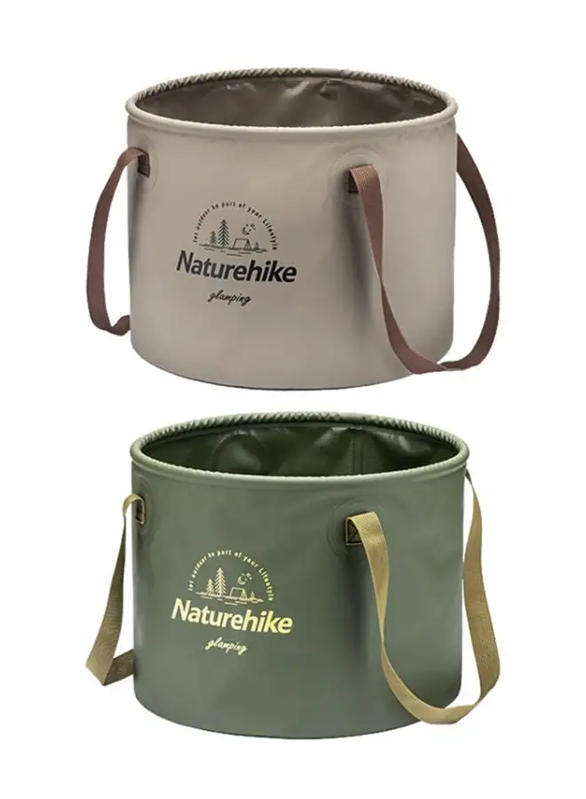 Naturehike Foldable Round Bucket Light Brown/20L
