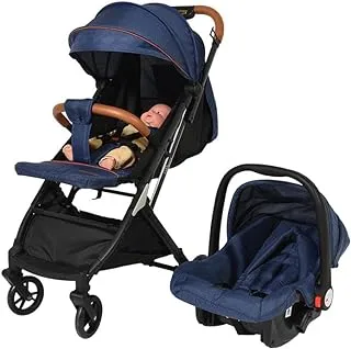 Hibobi 1479674 Foldable Newborn Baby Travel Stroller with Basket