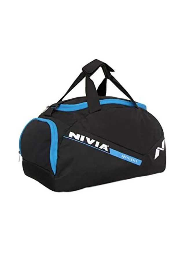 Nivia Sports Space Gym Bag (Black/Blue)