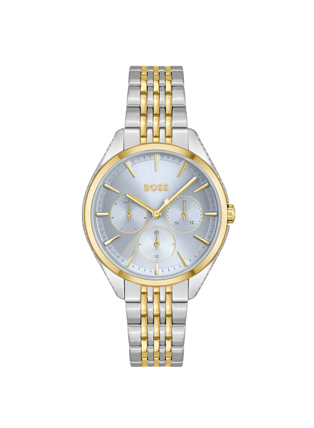 HUGO BOSS Women's Analog Round Shape Stainless Steel Wrist Watch 1502702 - 37.2 Mm