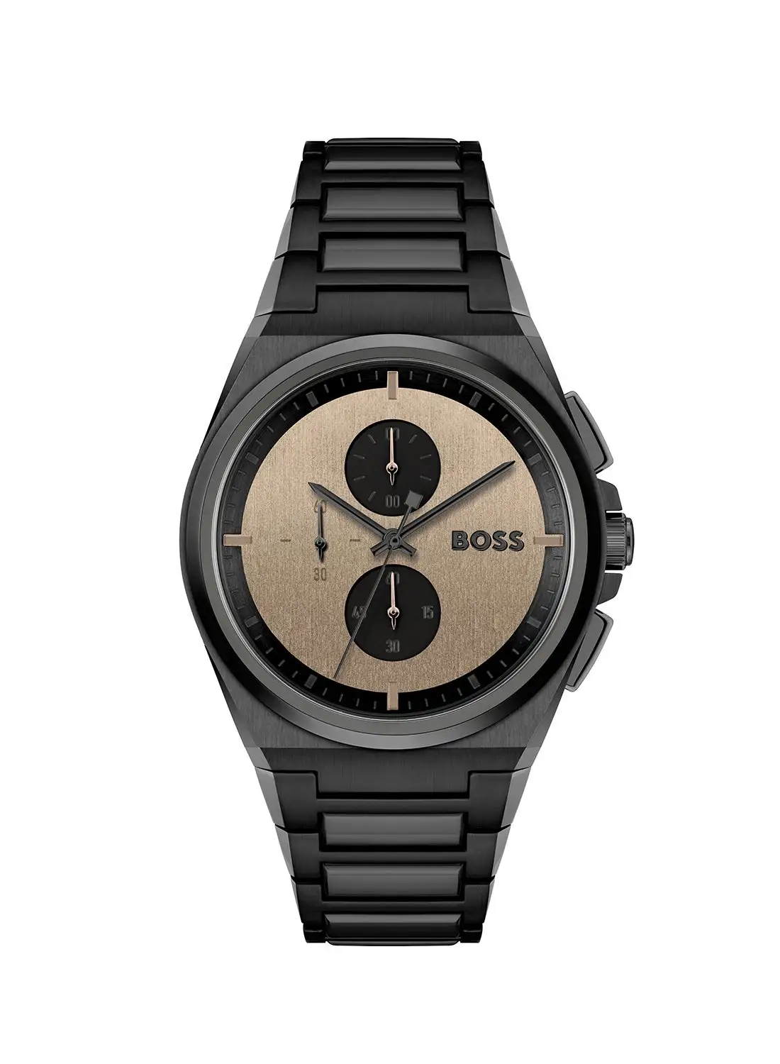 HUGO BOSS Men's Chronograph Tonneau Shape Stainless Steel Wrist Watch 1514043 - 45.8 Mm