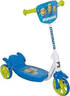 Mascube Minions 3 Wheels Scooter for Kids, Blue/Yellow