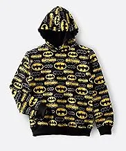 Batman Hooded Sweatshirt for Senior Boys - Black, 8-9 Year