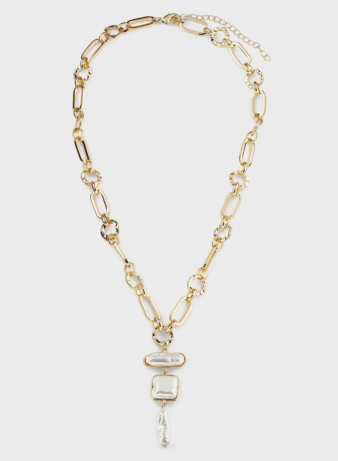 ELLA Pearl Pendant Short Necklace