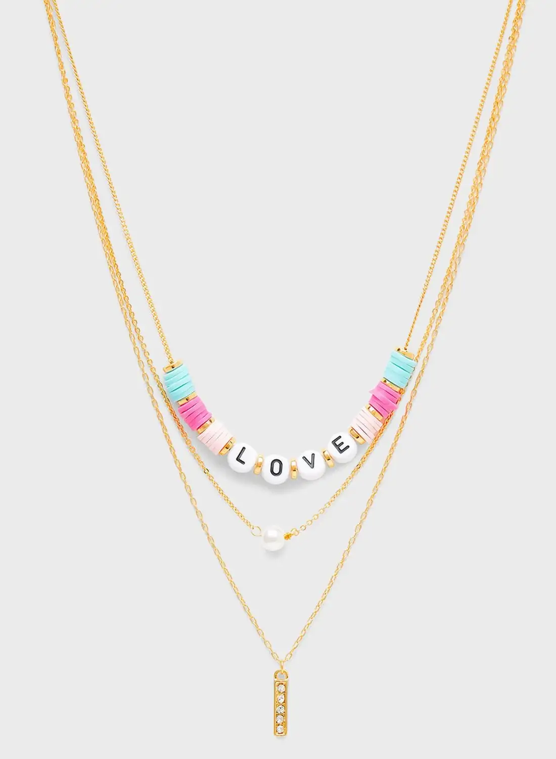 CALL IT SPRING Love Layered Necklace