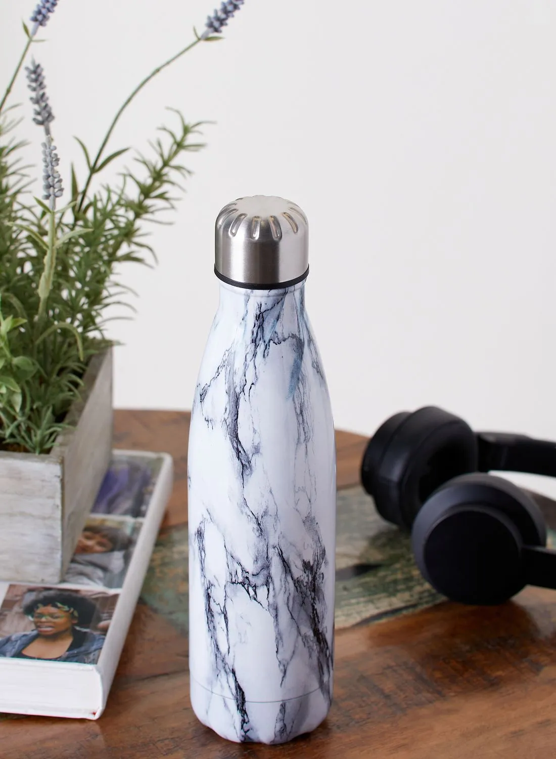 AURORA Marble Metal Water Bottle 500ml
