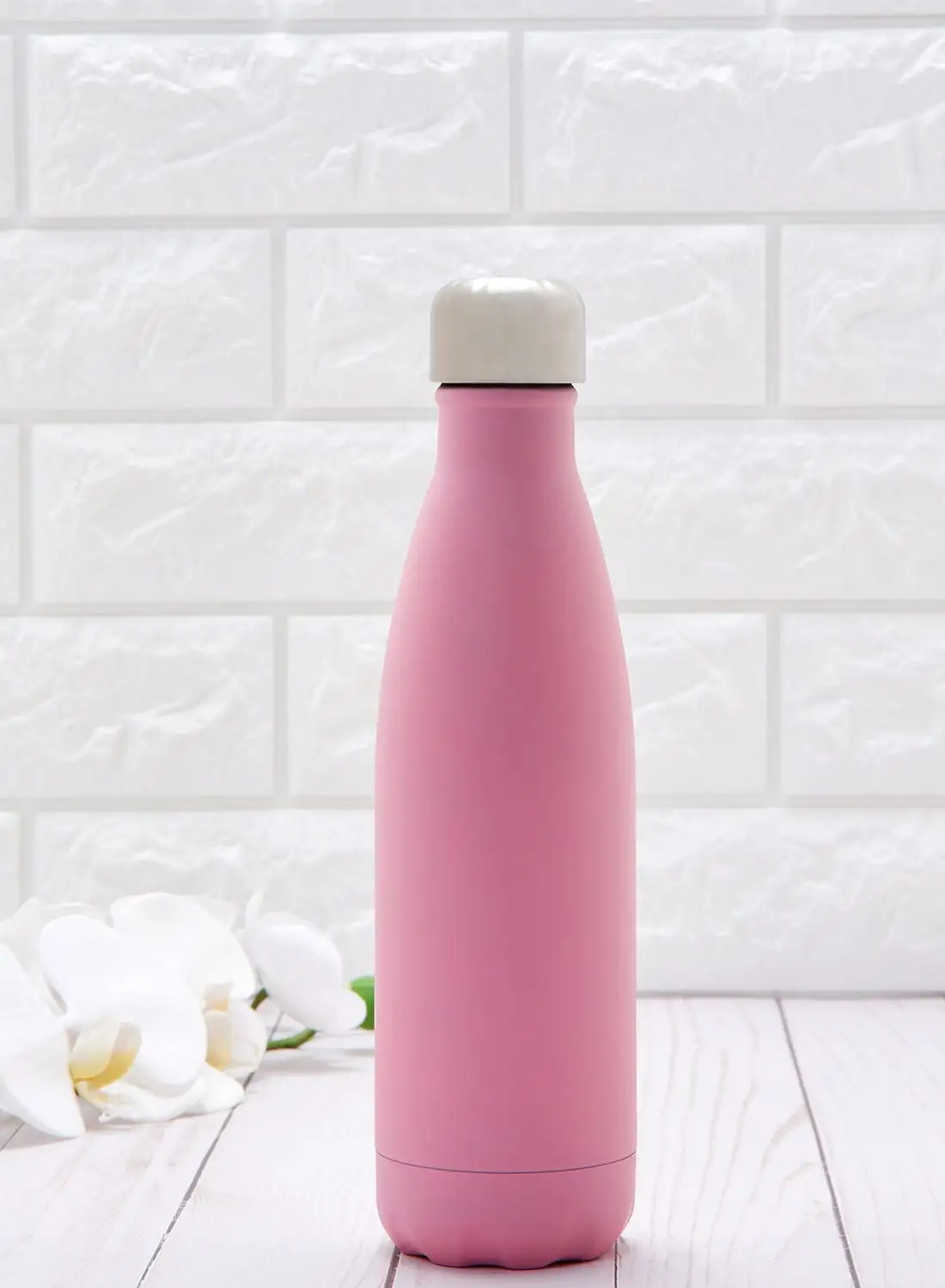 AURORA Pink Matte Metal Water Bottle