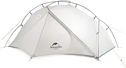 خيمة مفردة خفيفة الوزن من النايلون من Naturehike Vik 15D، مقاس 210 سم × 200 سم × 95 سم، أبيض