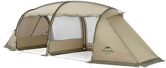 Naturehike Aries Tunnel Tent for 4-6 Man, Khaki