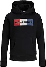 JACK & JONES Boy's Jjecorp Logo Sweat Hood Noos Jr Sweatshirt