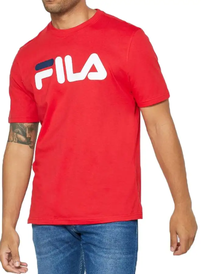 FILA Eagle Logo Graphic Printed T-Shirt Red