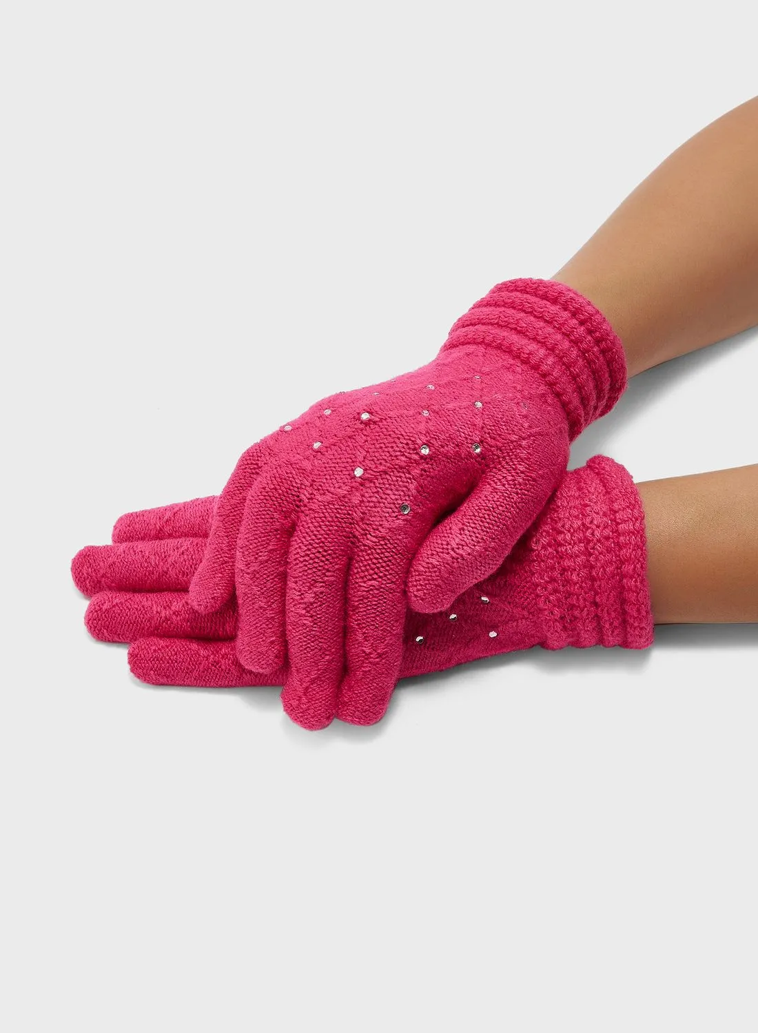 ELLA Diamante Detail Winter Glove