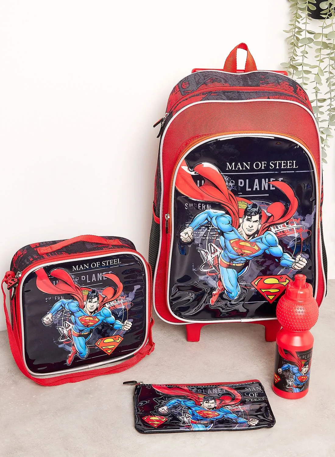 SUPERMAN Back To School Superman 5In1 Trolley Box Set