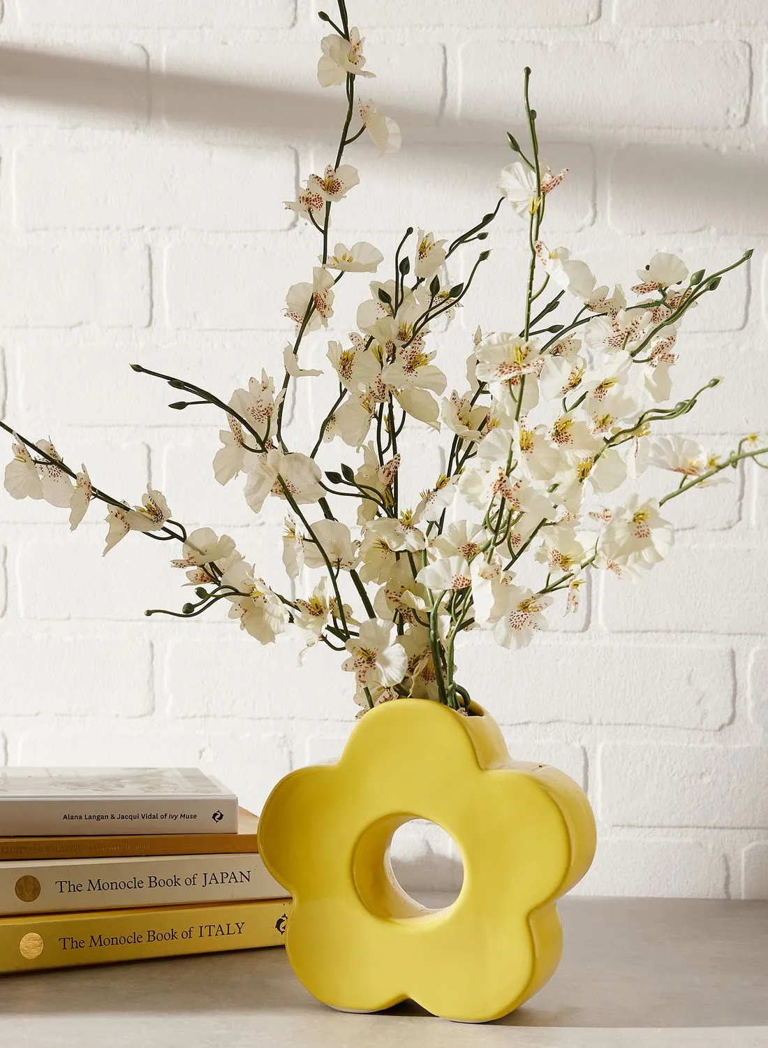 Sass & Belle Yellow Flower Shaped Vase